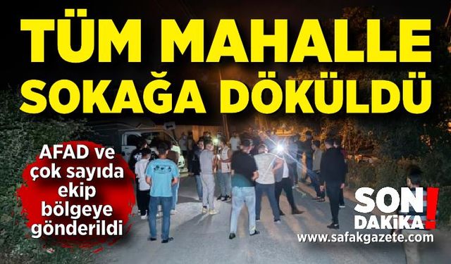 Esrarengiz koku mahalleliyi sokağa döktü: AFAD ve çok sayıda ekip bölgeye sevk edildi