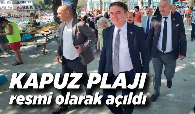 Kapuz Plajı resmi olarak açıldı