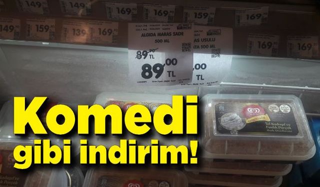 Komedi gibi indirim!