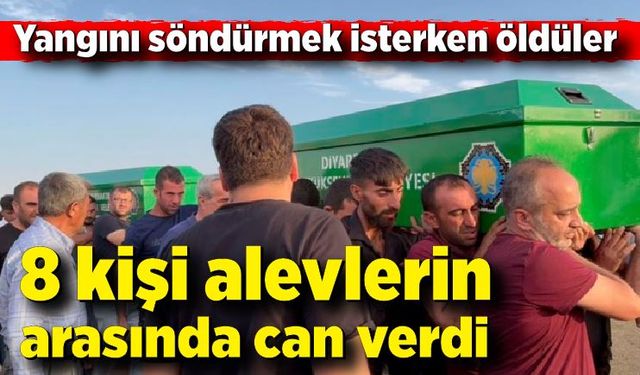 Yangını söndürmek isteyen 8 kişi öldü