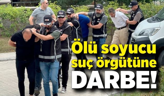 Ölü soyucu organize suç örgütüne darbe