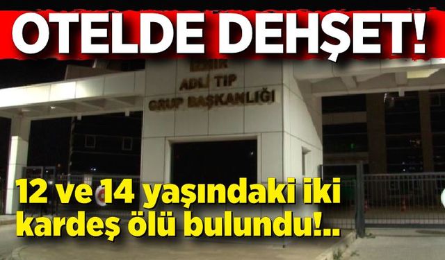 12 ve 14 yaşındaki iki kardeş otel odasında ölü bulundu