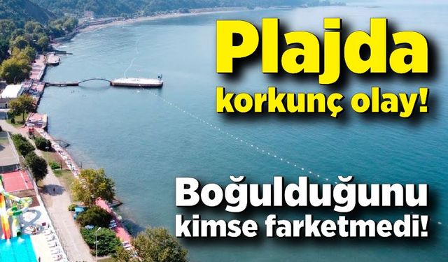 Plajda korkunç olay! Boğulduğunu kimse farketmedi