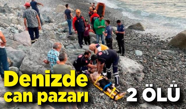 Rize'de denize giren 2 kişi hayatlarını kaybetti