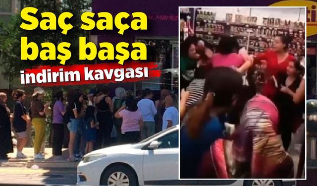 Olacağı buydu! Saç saça, baş başa indirim kavgası