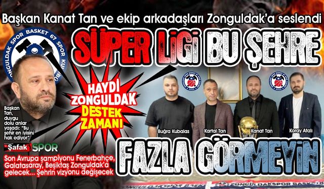 Başkan Kanat Tan, acı gerçeği açıkladı! Destek verilmezse Zonguldakspor Süper Ligden çekilecek!