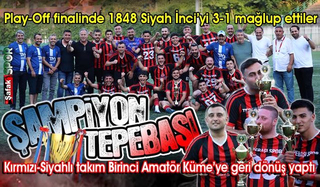 Kupa Zonguldak Tepebaşıspor'un ellerinde yükseldi... Birinci Amatör Kümeye hoş geldiniz