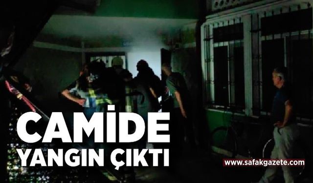 Camide yangın! Ekipler yangını söndürmek için seferber oldu