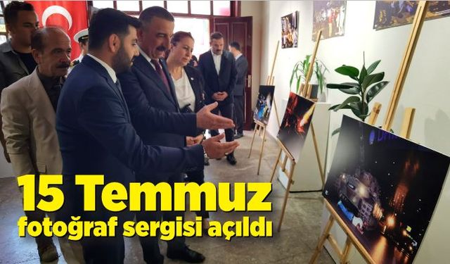 Etkinlikler kapsamında 15 Temmuz fotoğraf sergisi açıldı