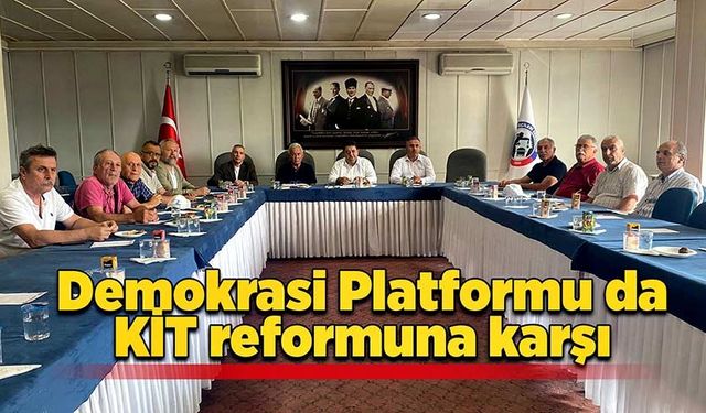 Demokrasi Platformu da KİT reformuna karşı