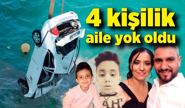 4 kişilik ailenin yok olduğu kaza; Otomobil yoldan çıkıp baraj gölüne uçtu