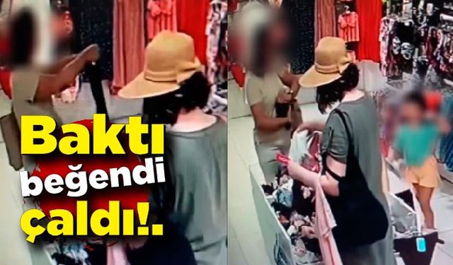 Baktı beğendi, fantezi kıyafetini çaldı