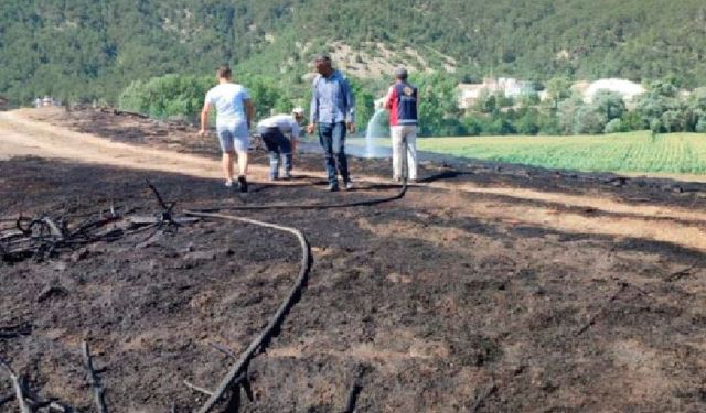 Bolu’da otluk arazide çıkan yangın söndürüldü