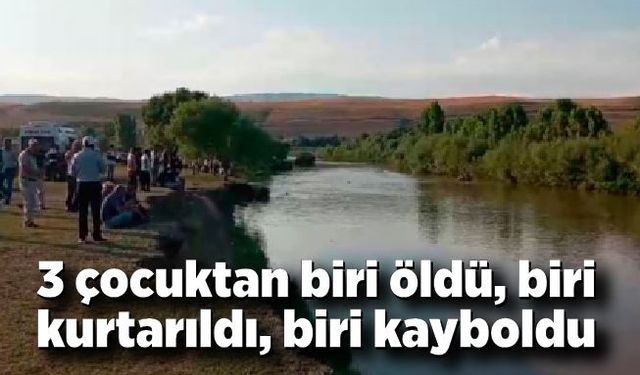 Serinlemek için suya giren 3 çocuktan biri kurtarıldı, biri öldü