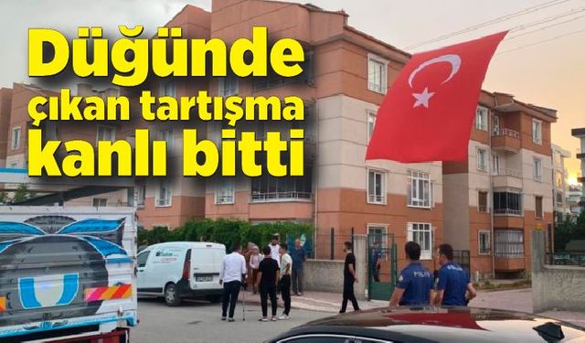 Düğünde çıkan tartışma kanlı bitti: 1 yaralı