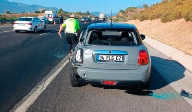 Emniyet şeridinde otomobilden inen sürücüye tır çarptı