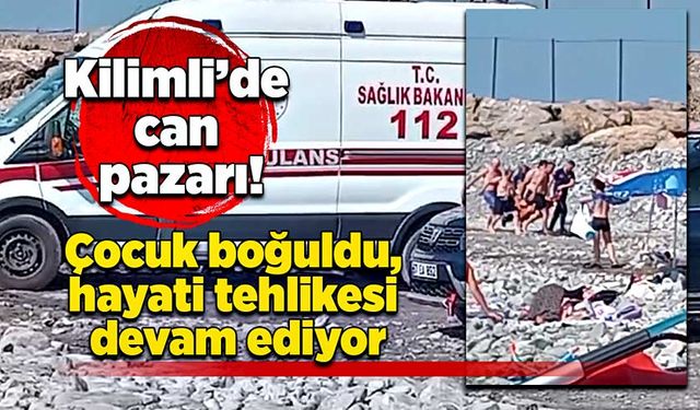 Kilimli’de can pazarı! Boğulma tehlikesi geçiren gencin hayati tehlikesi devam ediyor