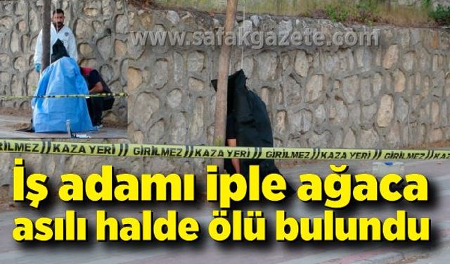 İş adamı iple ağaca asılı halde ölü bulundu