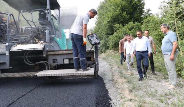 Merkez Kardeşler-Alancık-Hacıali grup yolu asfaltlanıyor