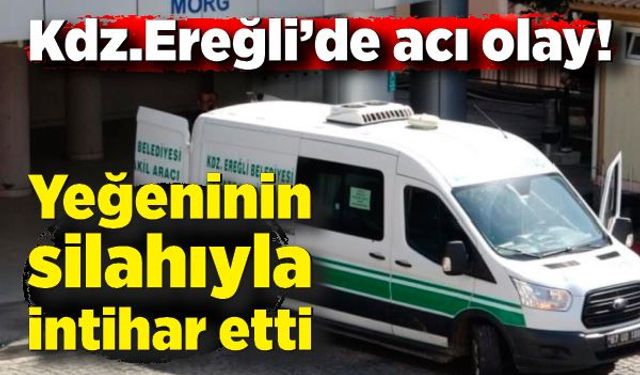 Yeğeninin silahıyla intihar etti