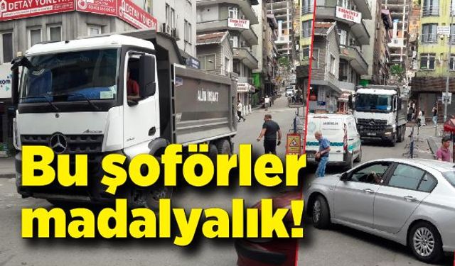 Bu şoförler madalyalık!