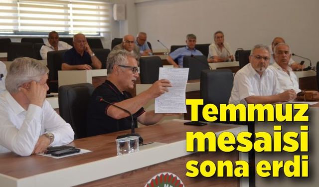 Zonguldak İl Genel Meclisi sona erdi