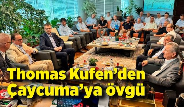 Alman başkan Thomas Kufen’den Çaycuma’ya övgü