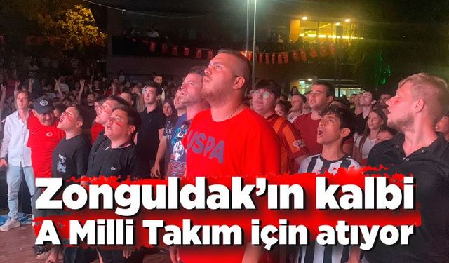 Zonguldak’ın kalbi A Milli Takım için atıyor: Bozkurt işaretiyle destek