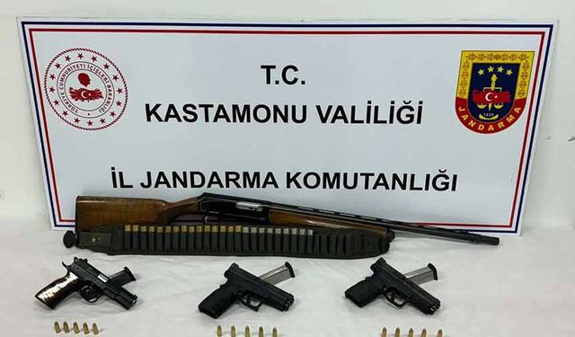 Kastamonu’da kaçak silah operasyonu: 1 gözaltı