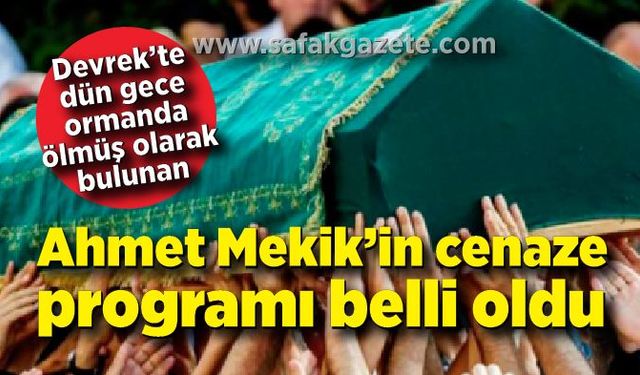 Ahmet Mekik'in cenaze programı belli oldu