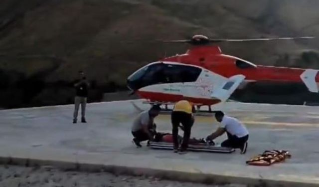 Helikopter ambulans 4 yaşındaki çocuk için havalandı