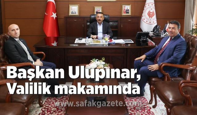 Başkan Özcan Ulupınar, Valilik makamında