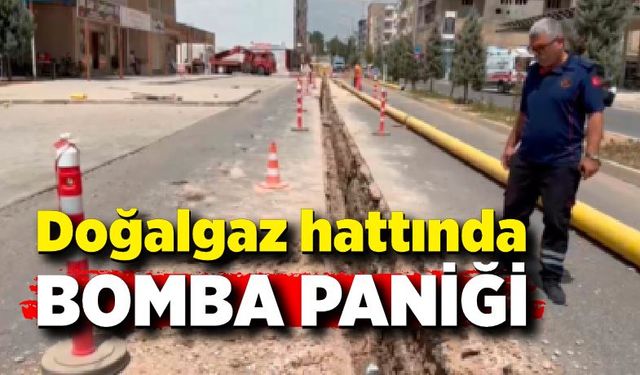 Doğalgaz hattında bomba paniği