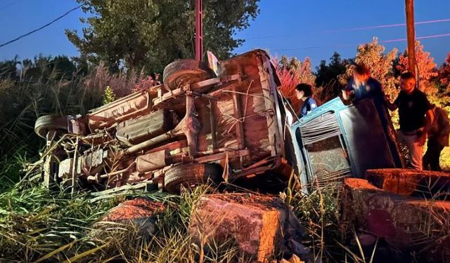 Kontrolden çıkan araç tarlaya uçtu: 1 ölü