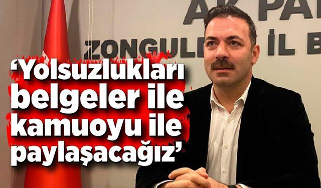 Mustafa Çağlayan: “İnceleme bittiğinde yolsuzlukları belgeler ile kamuoyu ile paylaşacağız”