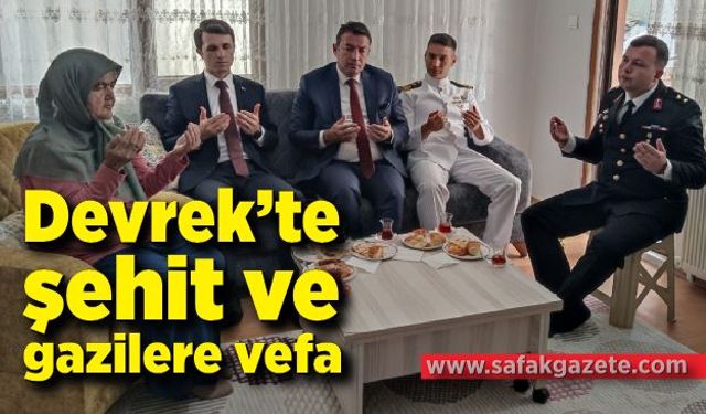 Devrek’te şehit ve gazilere vefa