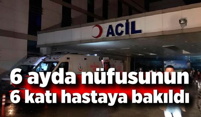 6 ayda Düzce nüfusunun 6 katı hastaya bakıldı