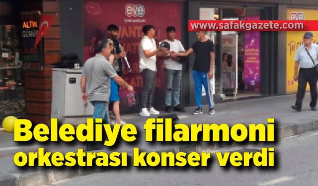 Belediye filarmoni orkestrası konser verdi