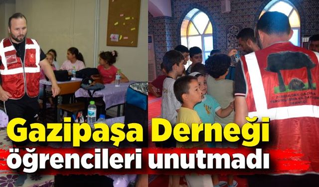 Gazipaşa Dernek yönetimi öğrencileri unutmadı