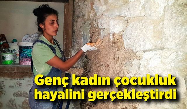 Karabük'te genç kadın çocukluk hayalini gerçekleştirdi