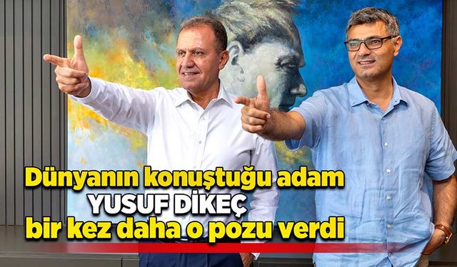 Dünyanın konuştuğu adam Yusuf Dikeç bir kez daha o pozu verdi