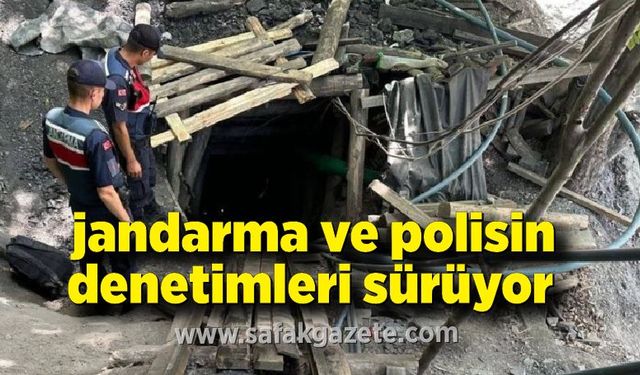 Zonguldak'ta jandarma ve polisin denetimleri sürüyor