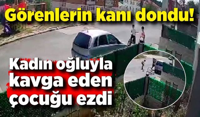 Görenlerin kanı dondu: Çocuğuyla kavga eden 12 yaşındaki arkadaşını otomobille ezdi