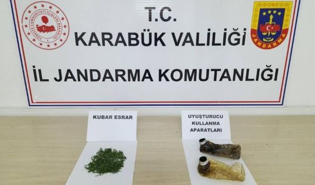 Üzerinde esrarla yakalandı