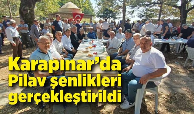 Karapınar’da Pilav şenlikleri gerçekleştirildi