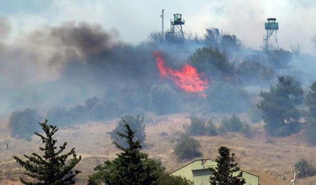 Askeri kışla içerisinde çıkan yangına 71 personel müdahale etti