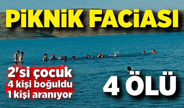 Piknik faciası: 2'si çocuk 4 kişi boğuldu, 1 kişi aranıyor