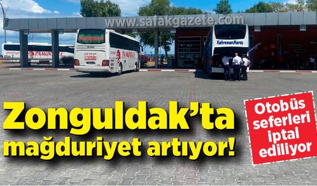 Zonguldak’ta mağduriyet artıyor! Seferler iptal ediliyor