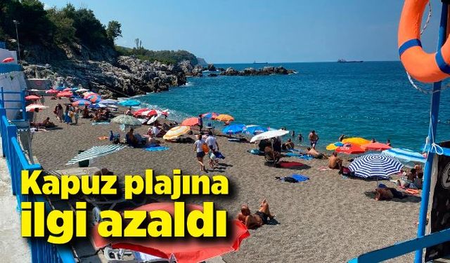 Yazın sonuna yaklaşırken plaja da talep azaldı