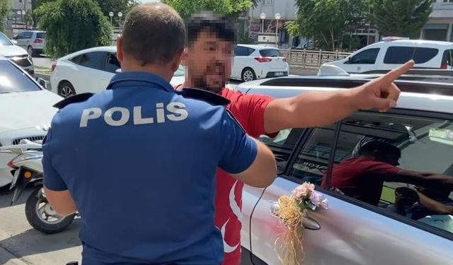 Polis “Çekeceğim” dedi, sürücü “Çektirtmem” diyerek mukavemet gösterdi